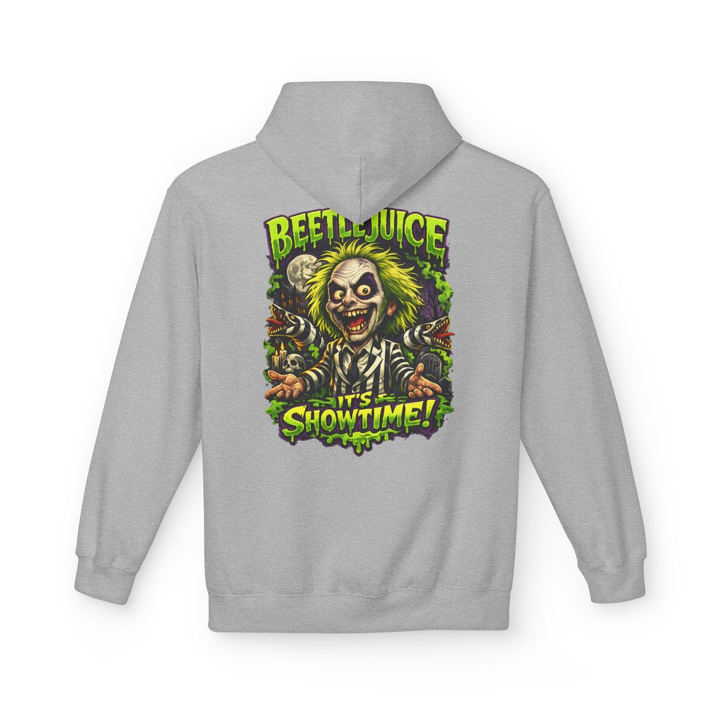 Beetlejuice "It's Showtime" Unisex Midweight Softstyle Fleece Hoodie