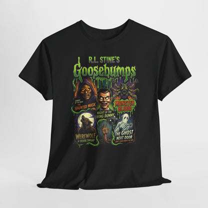 Goosebumps Retro Horror T-Shirt — Classic 90s Kids Spooky Monsters Tee