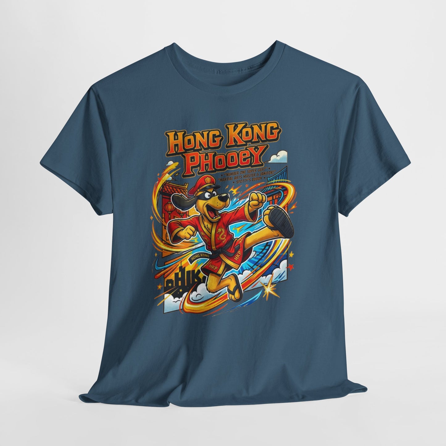 Hong Kong Phooey Retro Cartoon T-Shirt — Vintage Animated Hero Tee