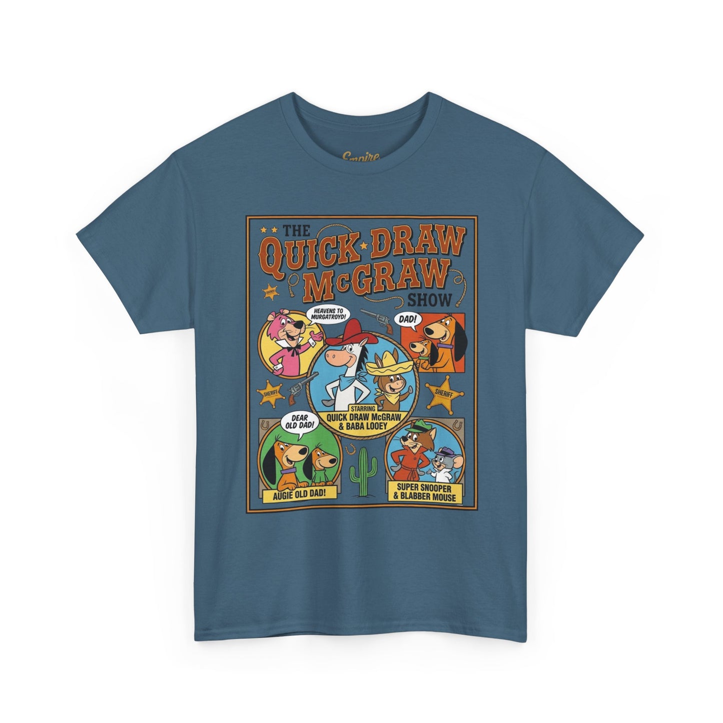 Quick Draw McGraw Retro Cartoon T‑Shirt