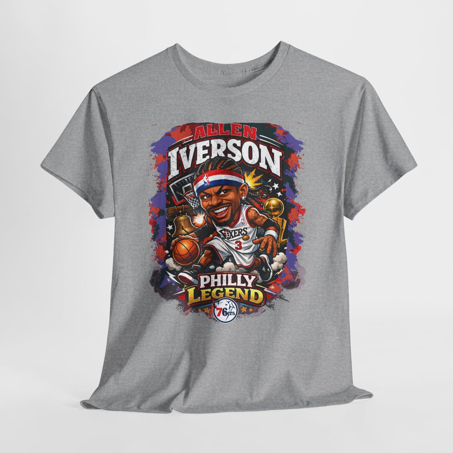 Philly Legend Basketball Tee — Iverson Retro Graphic Shirt