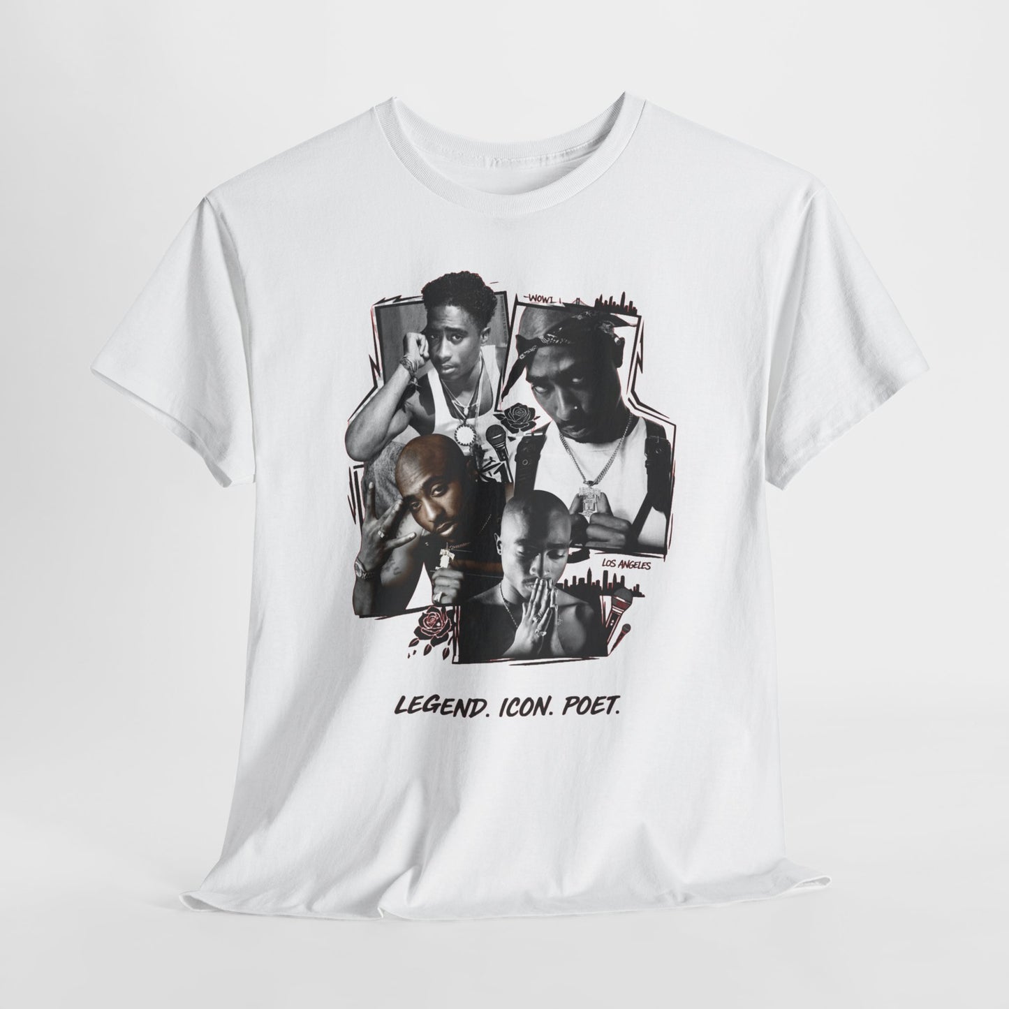 "Legend. Icon. Poet." Collage T-Shirt