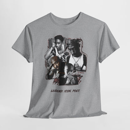 "Legend. Icon. Poet." Collage T-Shirt
