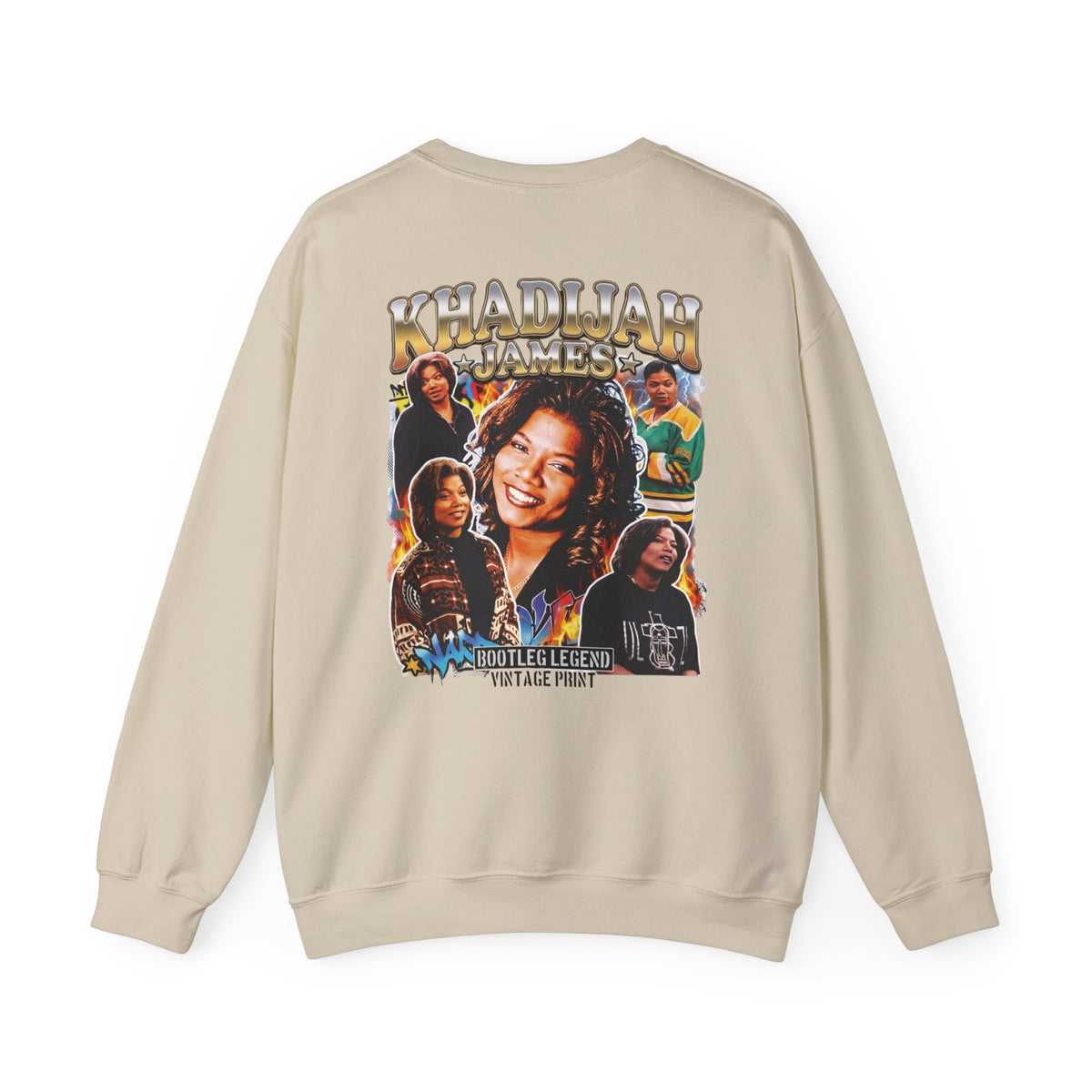 Khadijah James Vintage TV Tribute—Living Single Retro Graphic Crewneck Sweatshirt