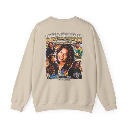 Khadijah James Vintage TV Tribute—Living Single Retro Graphic Crewneck Sweatshirt