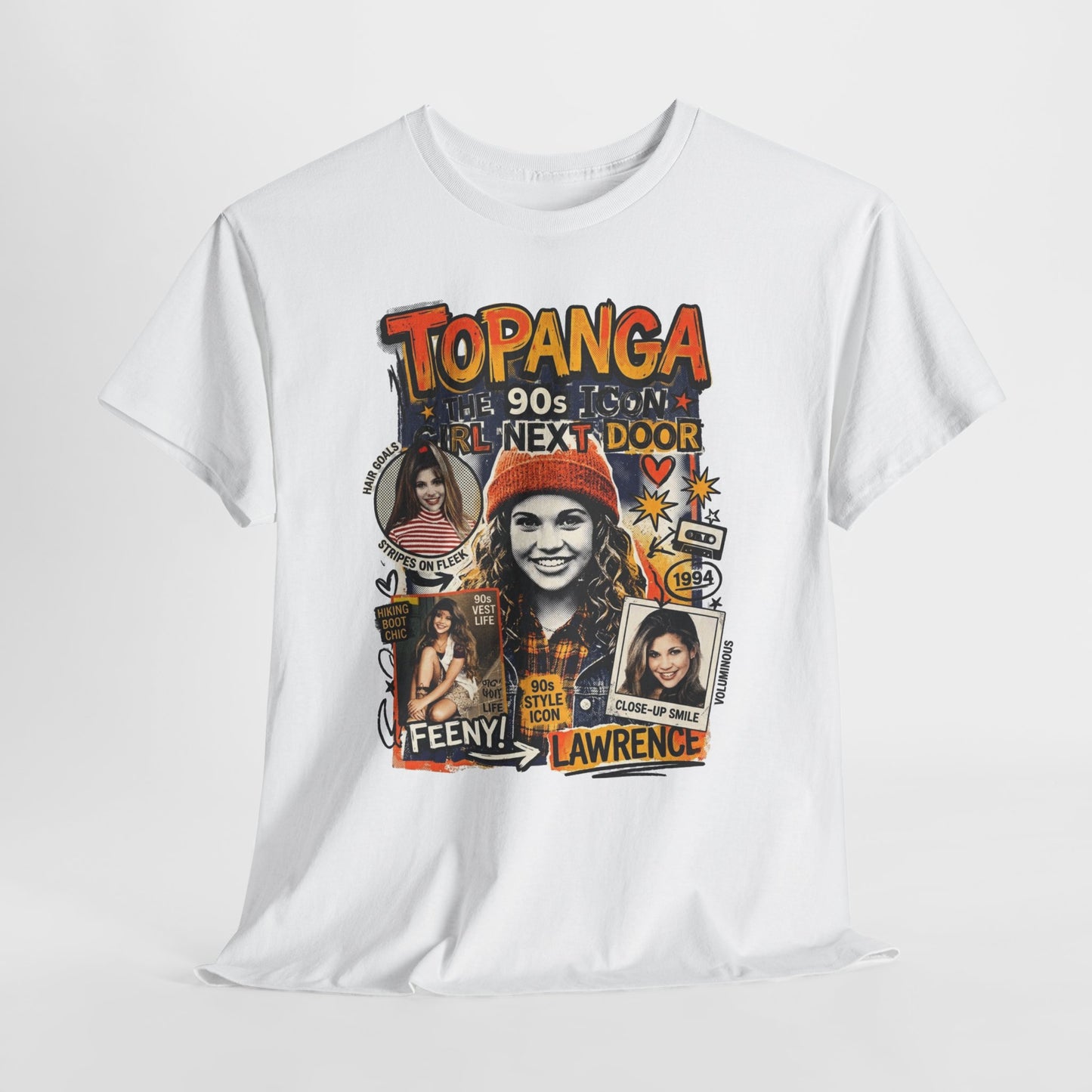 Topanga 90s Throwback Tee — Feeny & Lawrence Nostalgia Graphic T-Shirt