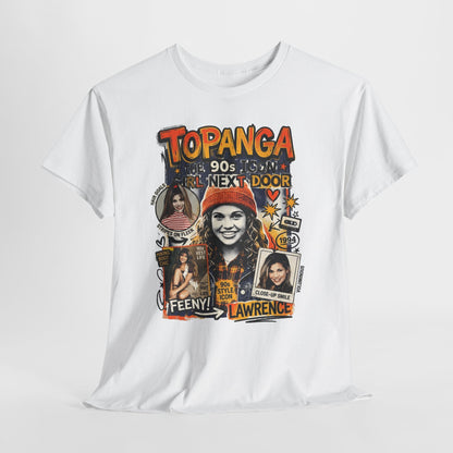 Topanga 90s Throwback Tee — Feeny & Lawrence Nostalgia Graphic T-Shirt