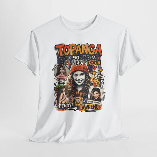 Topanga 90s Throwback Tee — Feeny & Lawrence Nostalgia Graphic T-Shirt