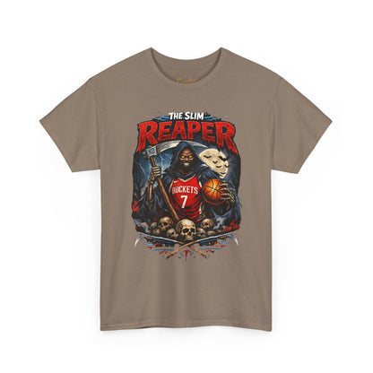 Grim Reaper Basketball Tee — "The Slim Reaper" Graphic T-Shirt