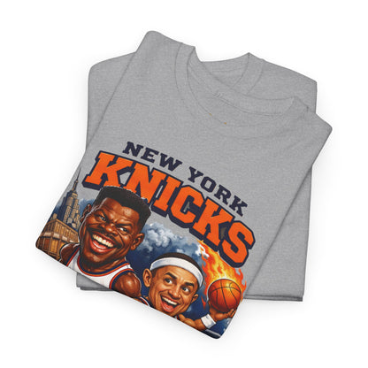 New York Knicks Patrick Ewing & John Starks Retro Basketball Tee