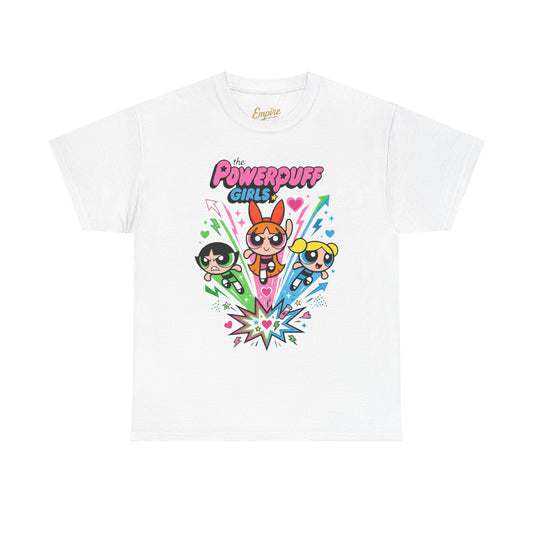 Powerpuff Girls Graphic Tee — Retro Cartoon Team Shirt