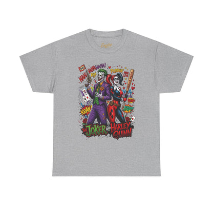 Graphic Tee — Joker & Harley Comic Art T-Shirt