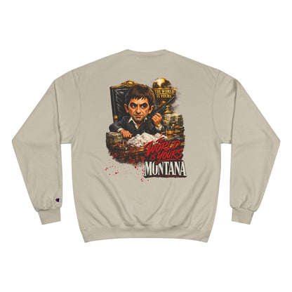 Montana Scarface Graphic Sweatshirt — "The World Is Yours" Vintage Movie Crewneck
