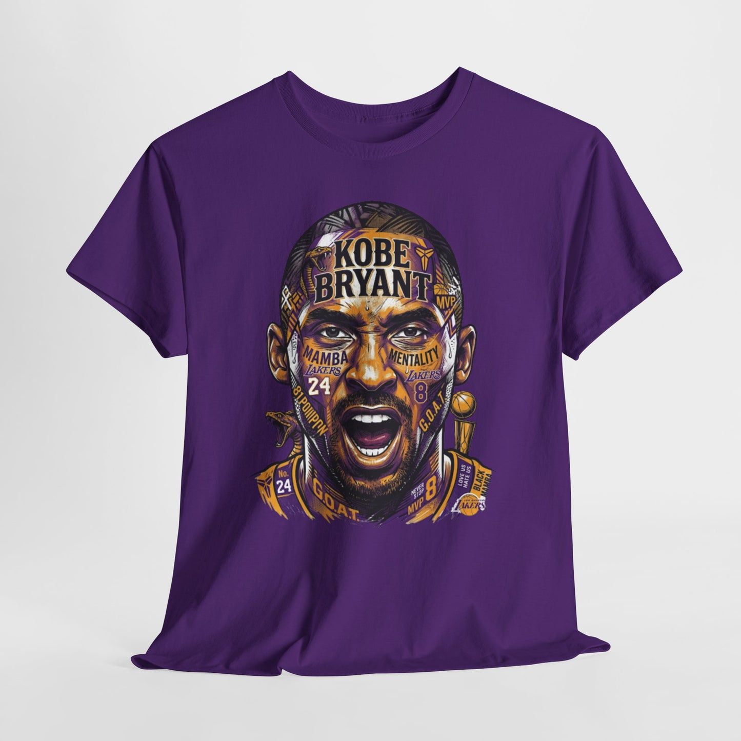 Kobe Bryant Portrait Tee — Lakers Tribute Basketball Shirt