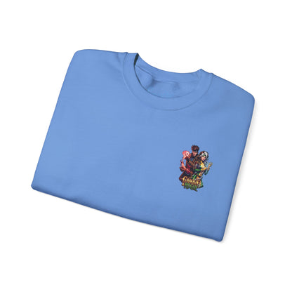 Gambit & Rogue Graphic Crewneck Sweatshirt — X-Men Comic Retro Art
