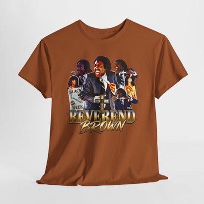 Reverend Brown Vintage Coming To America Collage T-Shirt