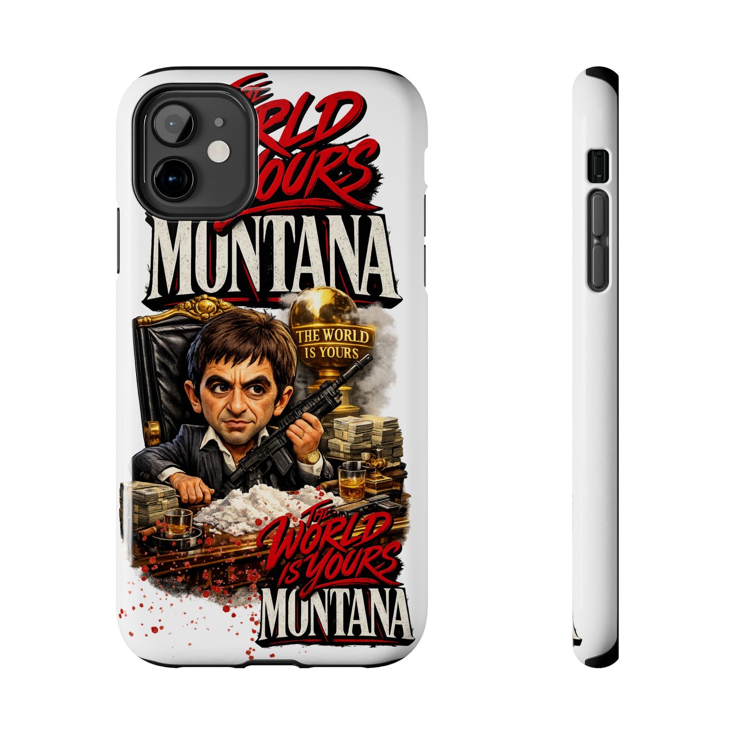 Tony Montana "The World Is Yours" Vintage Caricature Tough Phone Case
