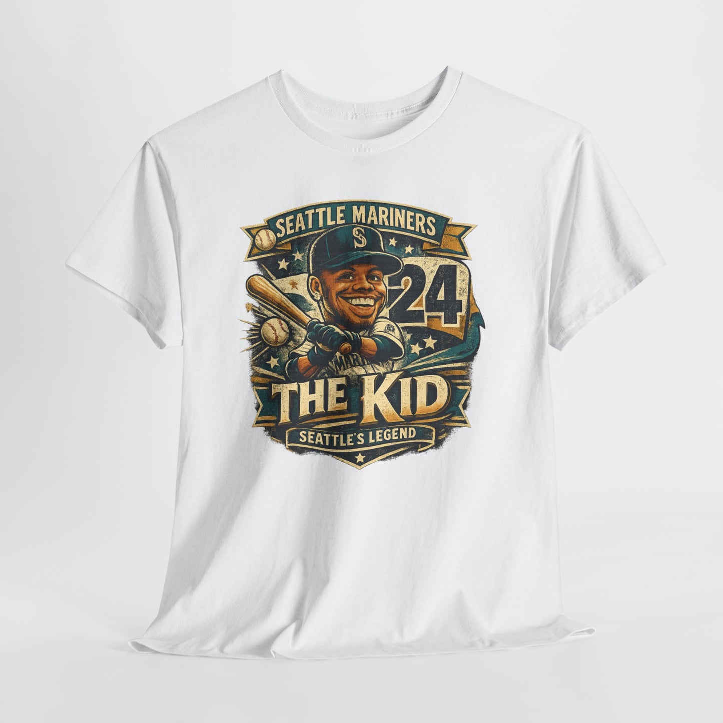 Griffey Jr. "The Kid" - Vintage Baseball Graphic T-Shirt