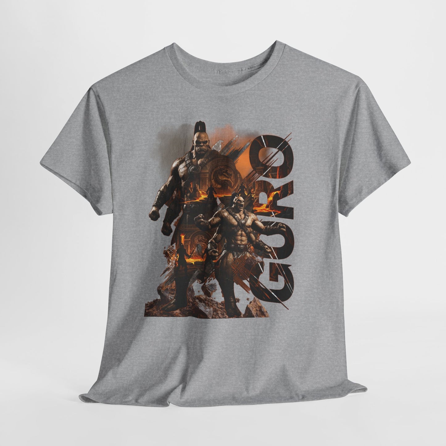 Goro Warrior Graphic Tee — Fantasy Samurai & Skull Design
