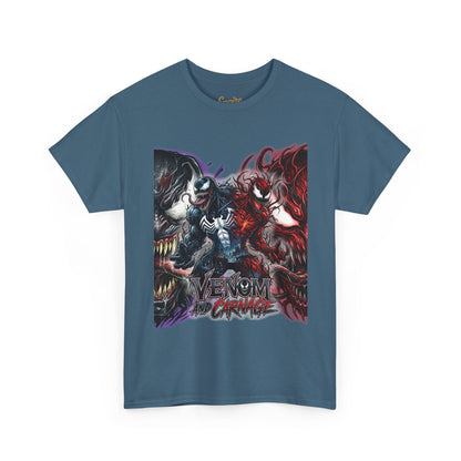 Venom vs Carnage Graphic Tee - Comic Movie Villains Shirt