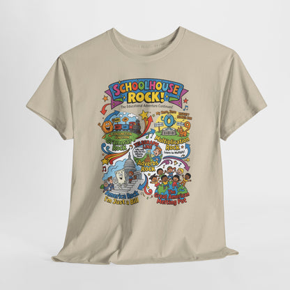 Schoolhouse Rock! Vintage Cartoon Tee — Retro Educational Music Band Graphic Shirt