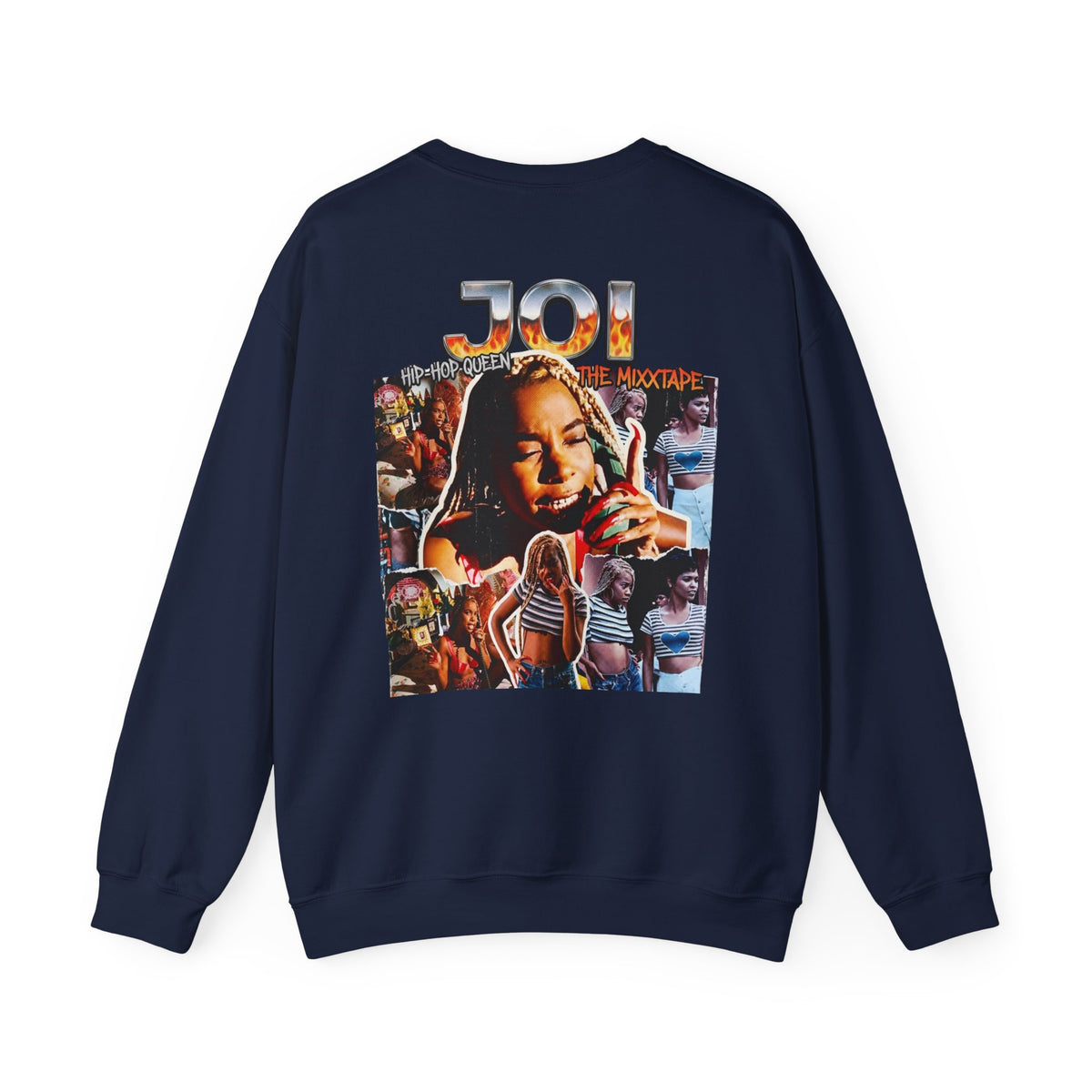 Joi Collage Crewneck Sweatshirt – Retro Concert Photo Graphic