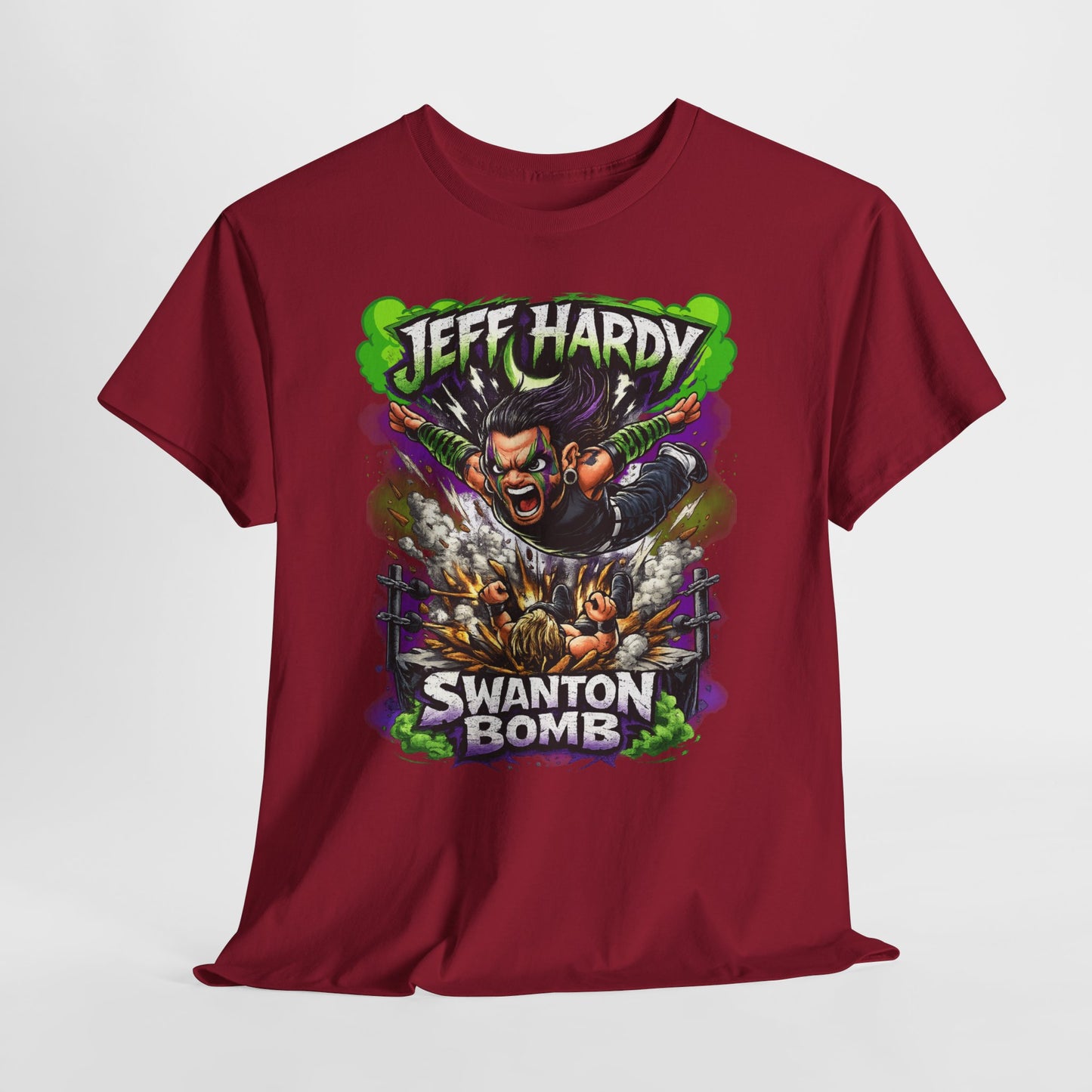 "Swanton Bomb" Graphic Tee — Pro Wrestler Vintage-Style Wrestling Shirt