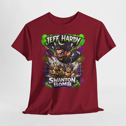 "Swanton Bomb" Graphic Tee — Pro Wrestler Vintage-Style Wrestling Shirt