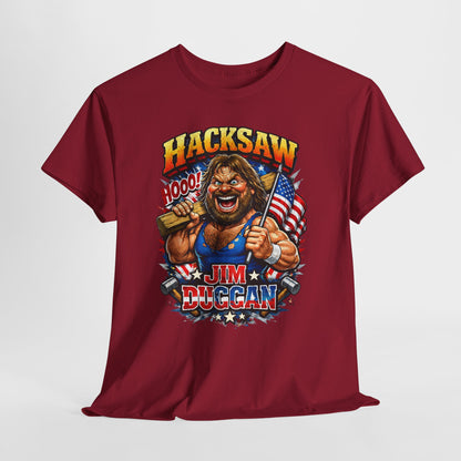Jim Duggan “Hacksaw” Graphic Tee – Retro Wrestling Fan Shirt