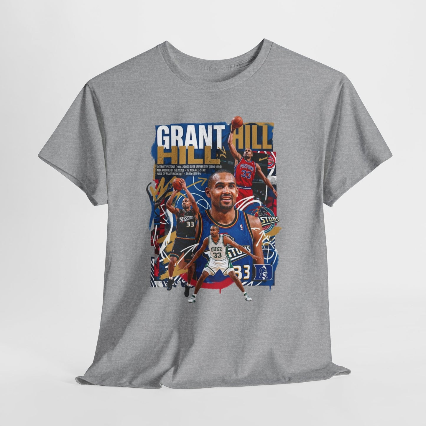 Grant Hill - Retro Basketball Player Collage