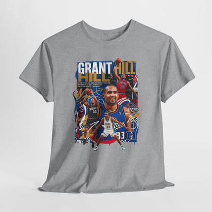 Grant Hill - Retro Basketball Player Collage