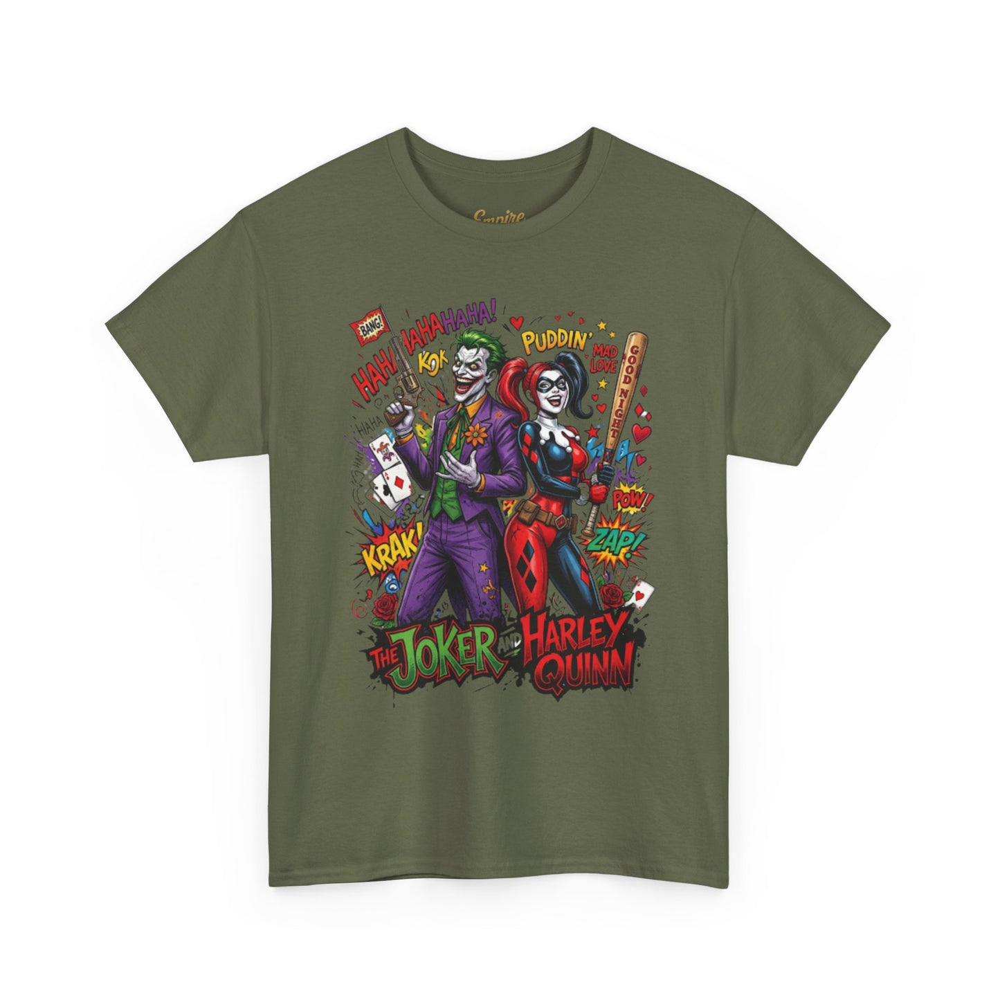Graphic Tee — Joker & Harley Comic Art T-Shirt