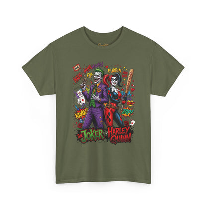 Graphic Tee — Joker & Harley Comic Art T-Shirt
