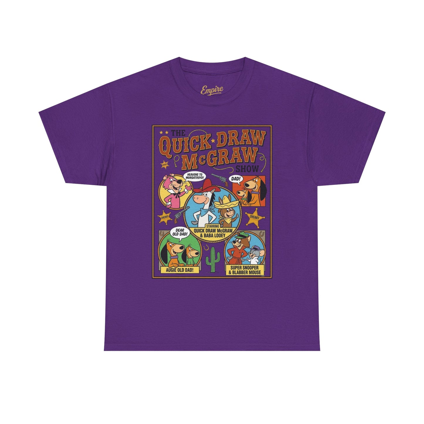 Quick Draw McGraw Retro Cartoon T‑Shirt