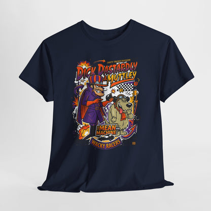 Cartoon Villain Racing Tee — "Dick Dastardly & Muttley: Mean Machine" Graphic T-Shirt
