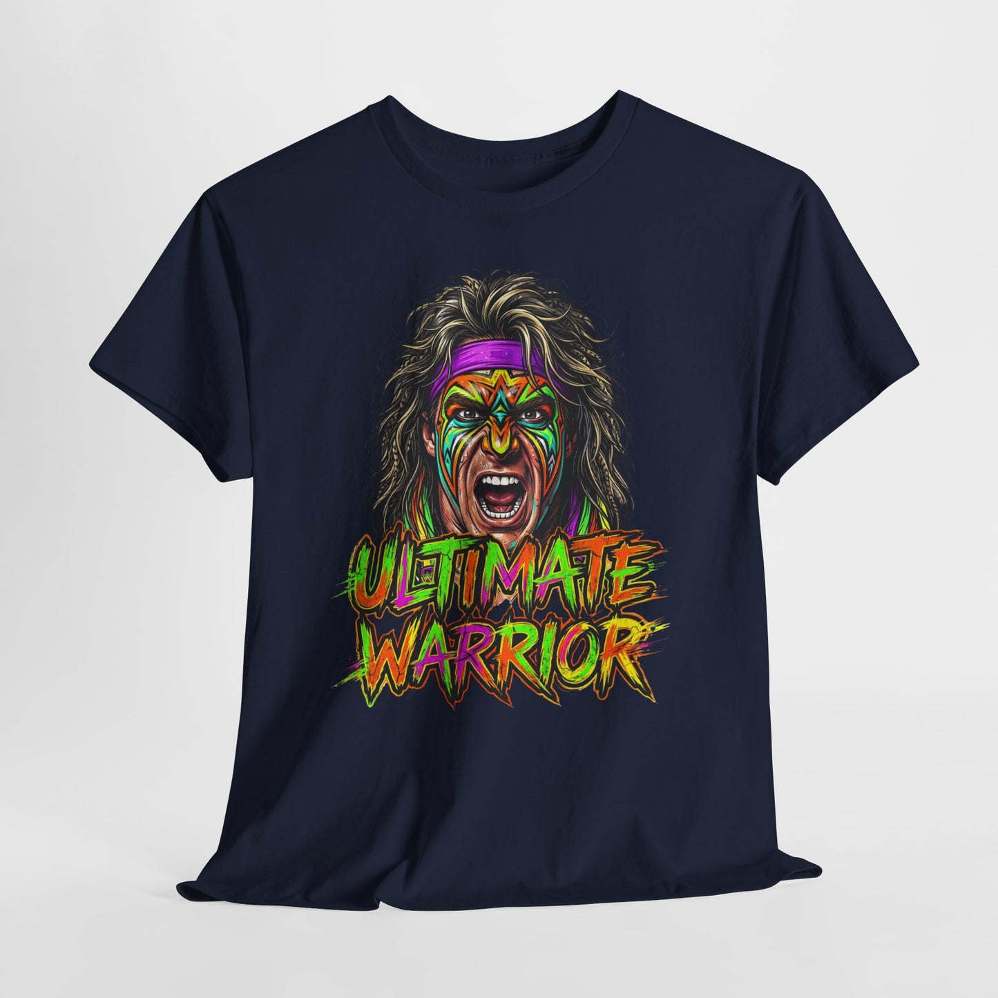 Ultimate Warrior T-Shirt — Retro Wrestling Face Paint Tee