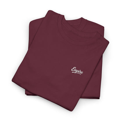 Signature Embroidered Empire White Chest Logo T-Shirt