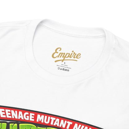 Teenage Mutant Ninja Turtles Graphic Tee — Retro TMNT Logo & Group Back Print