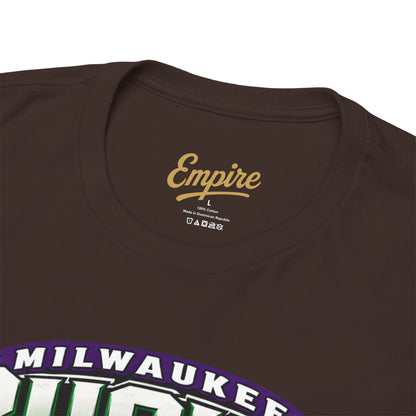 Milwaukee Bucks Retro Player Cartoon Tee — 'Ray Allen' Basketball Graphic T-Shirt