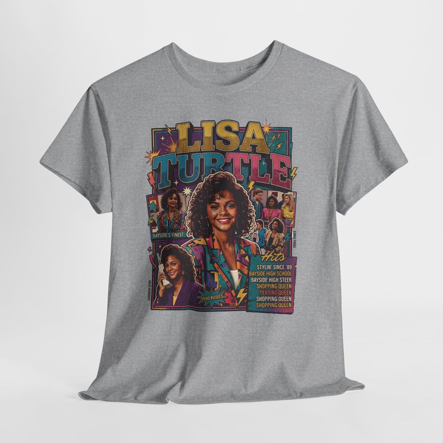 Lisa Turtle Retro 90s Sitcom Tee — Saved by the Bell Graphic T-Shirt