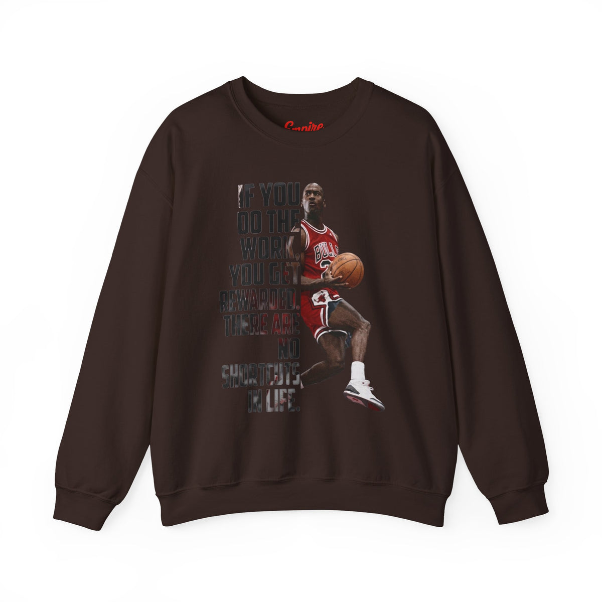 Motivational Basketball Quote Crewneck Sweatshirt