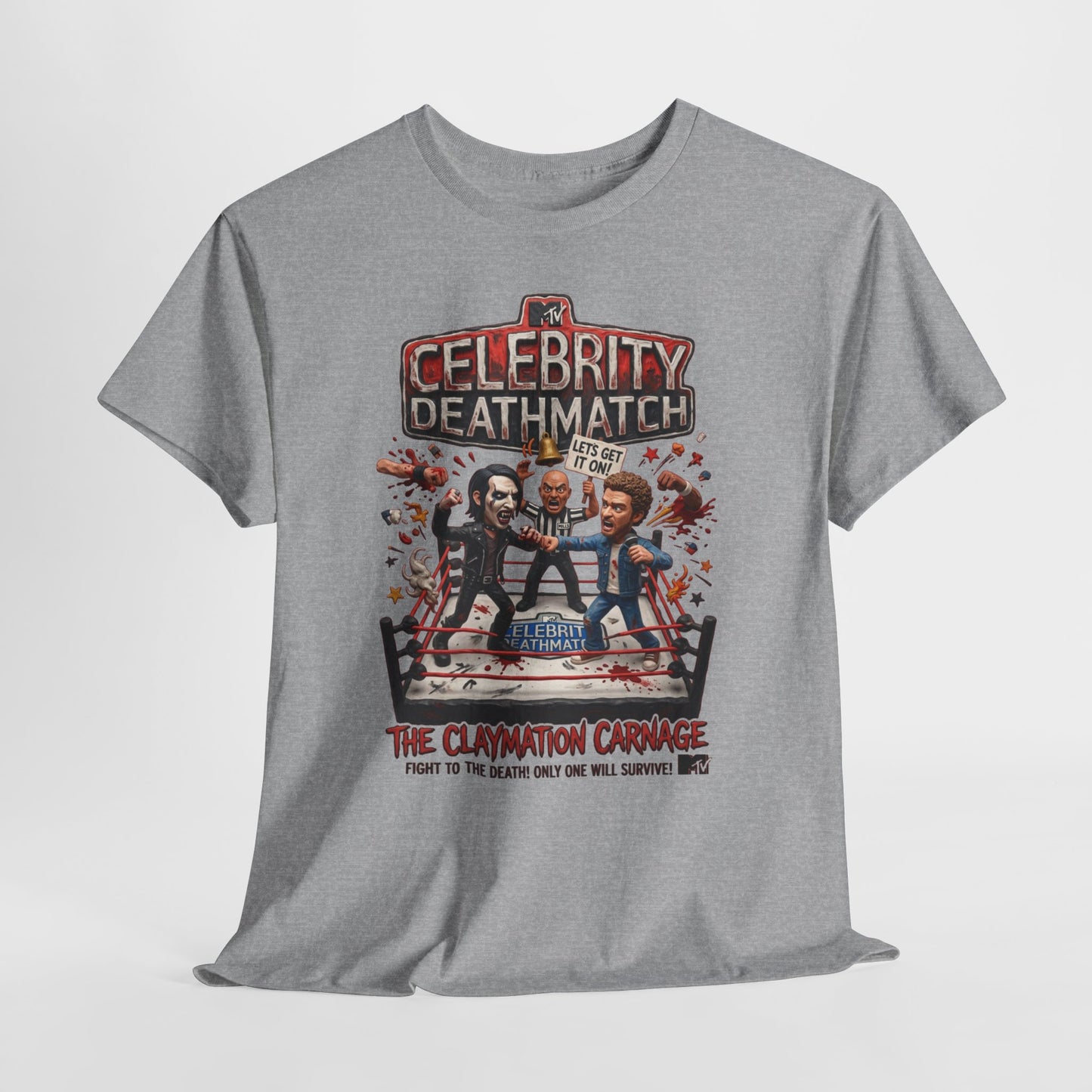 Celebrity Deathmatch Claymation Carnage T-Shirt