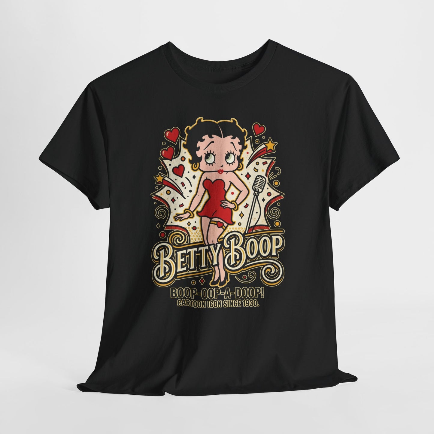 Betty Boop Retro Graphic Tee – "Boop-Oop-A-Doop" Vintage Cartoon Shirt