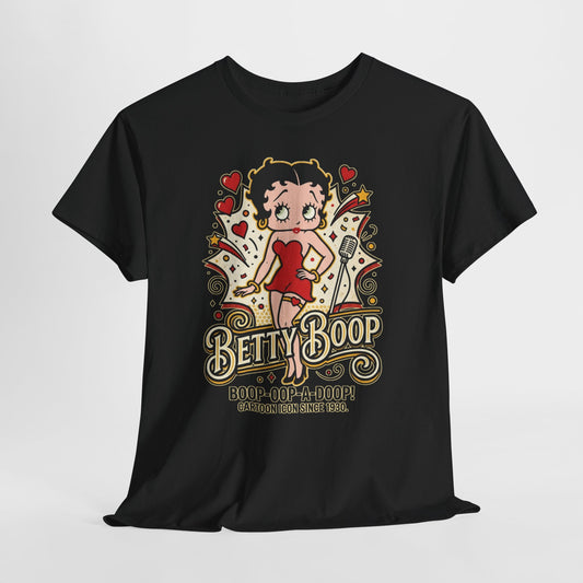 Betty Boop Retro Graphic Tee – "Boop-Oop-A-Doop" Vintage Cartoon Shirt
