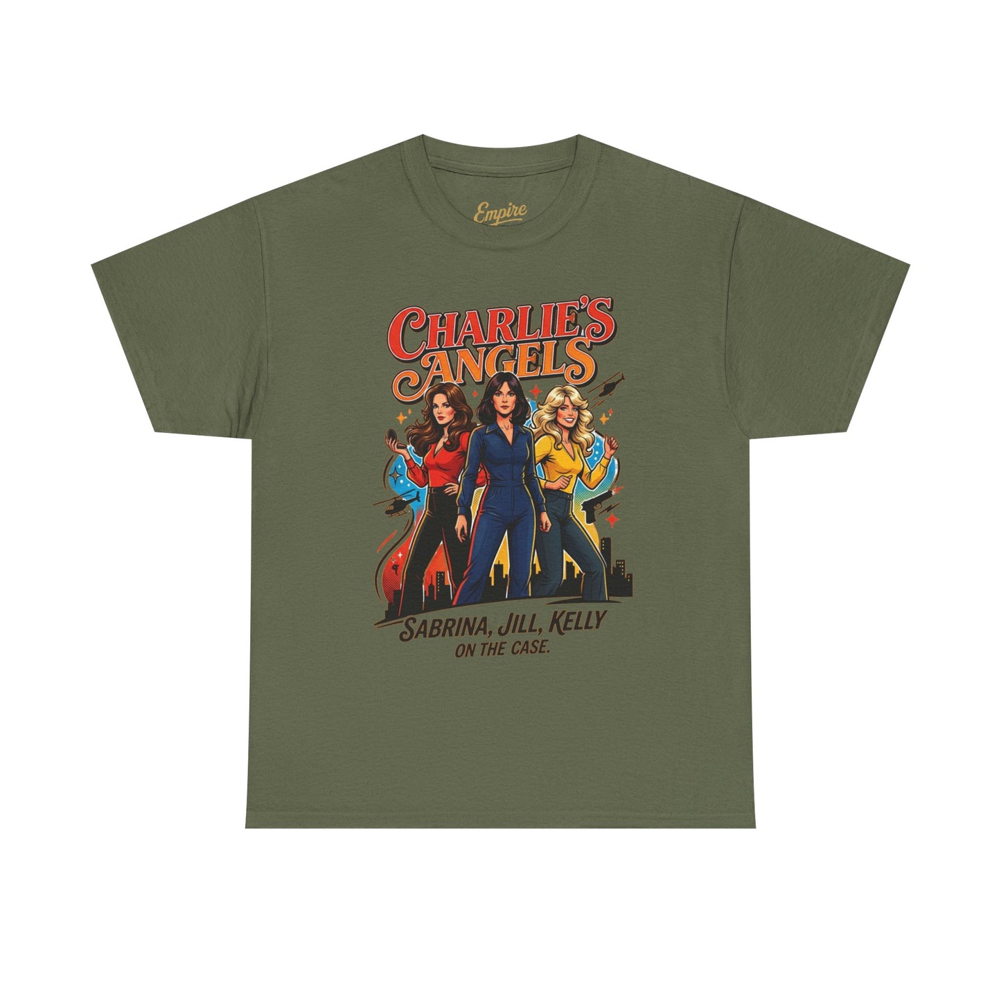 Charlie’s Angels Graphic Tee — Sabrina, Jill, Kelly Retro Movie Shirt