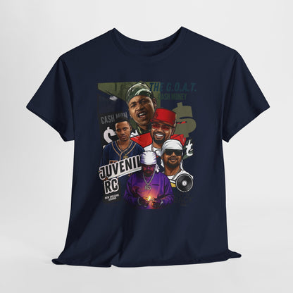 Juvenile Hip Hop Legends Collage Tee — "The G.O.A.T." Graphic Shirt