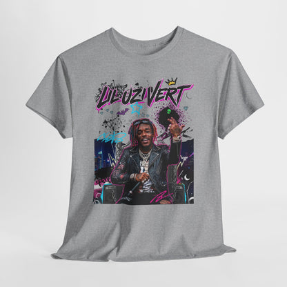 Lil Uzi — Retro Neon Rap Portrait T-Shirt