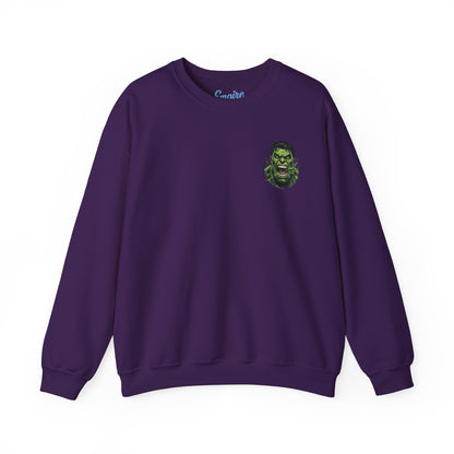Hulk Graphic Crewneck Sweatshirt — Bruce Banner Movie Poster Design