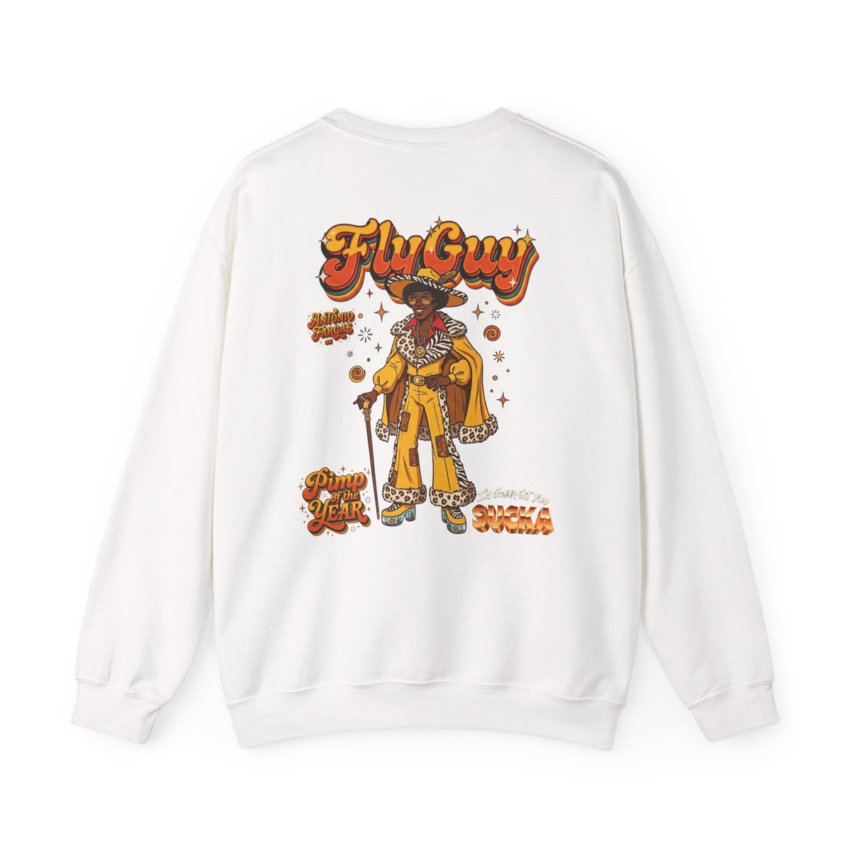 Fly Guy "Pimp Of The Year" Vintage Streetwear Crewneck Sweatshirt