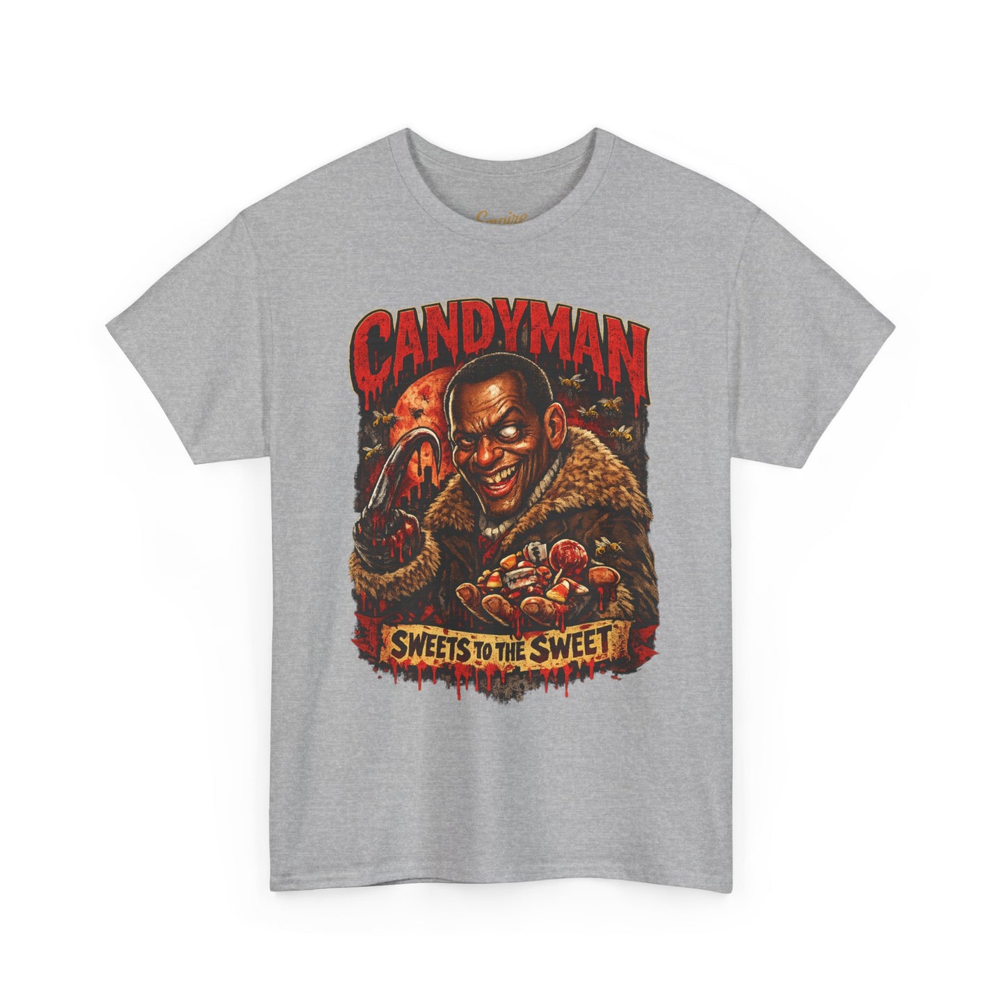 Horror Movie Candyman Graphic Tee — "Sweets to the Sweet" Retro Poster T-Shirt